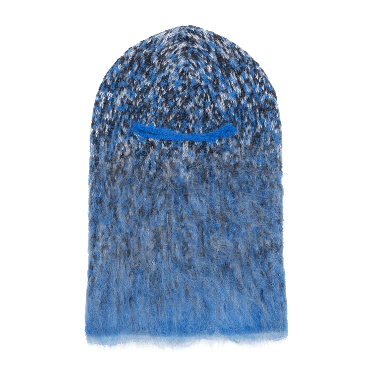 Off-White Arrow Fuzzy Mohair Knit Balaclava 'Black/Blue'