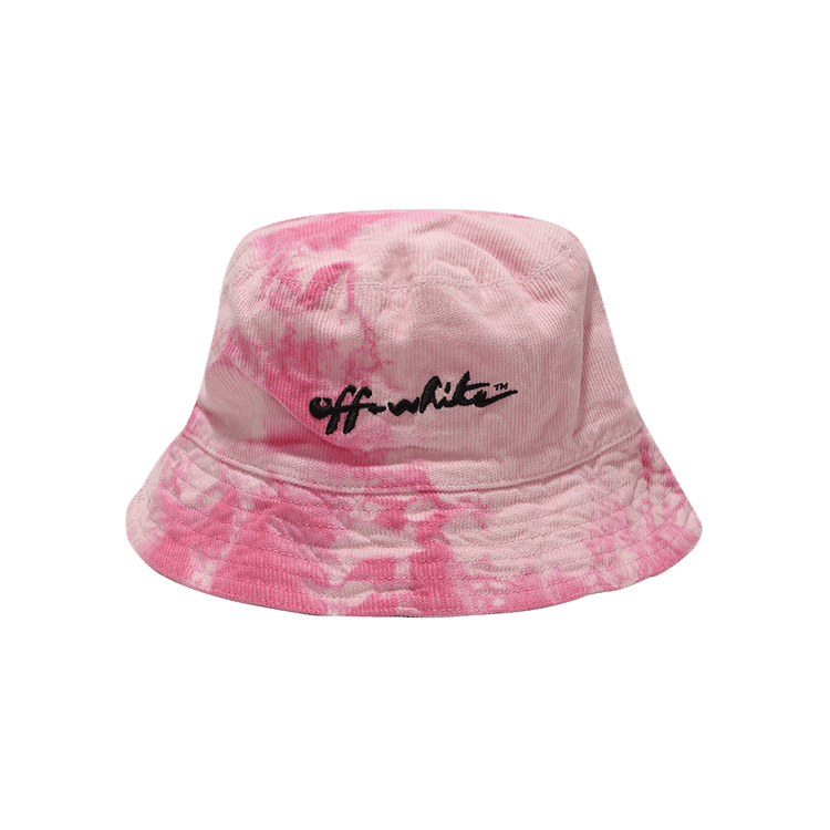 Off-White Kids Velvet Tie Dye Bucket Hat 'Pink/Black'