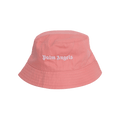Palm Angels Kids Logo Damier Double Bucket Hat 'Pink/White'