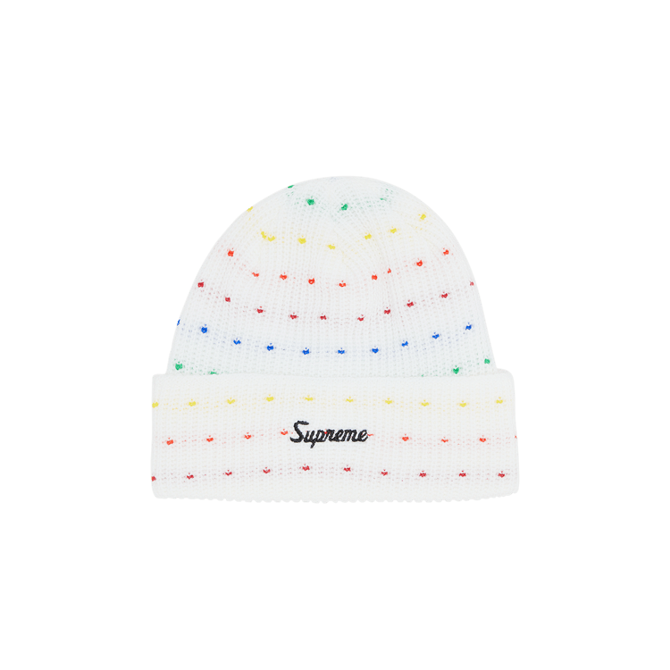 Supreme Loose Gauge Beanie 'White Multicolor'
