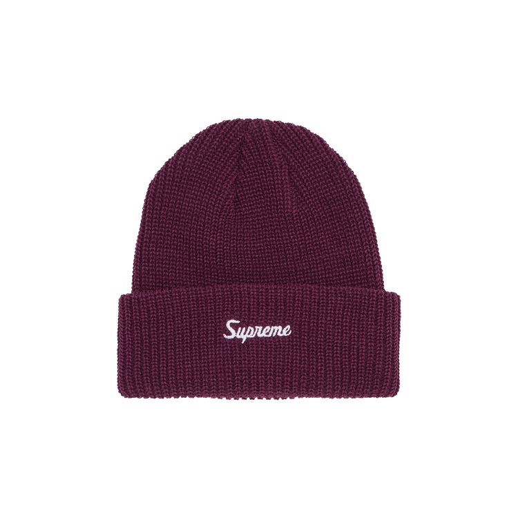 Supreme Loose Gauge Beanie 'Burgundy'