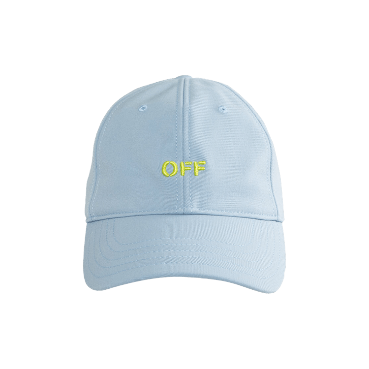Off-White Off Stamp Baseball Cap 'Placid Blue/Lemon'