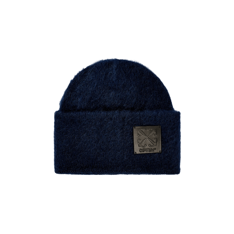 Off-White Arrow Patch Mohair Knit Beanie 'Blue'