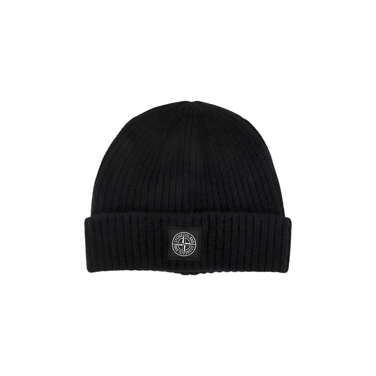 Stone Island Ribbed Beanie 'Black'