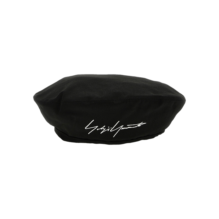 Yohji Yamamoto Logo Embroidered Beret 'Black'