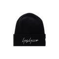 Yohji Yamamoto Logo Embroidered Beanie 'Black'