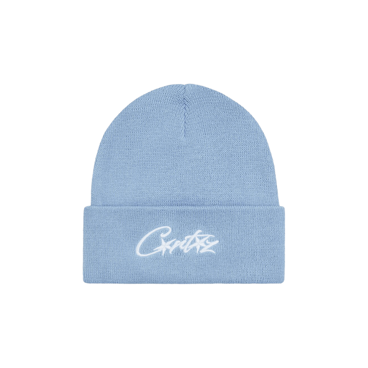 Corteiz Allstarz Folded Beanie 'Baby Blue'