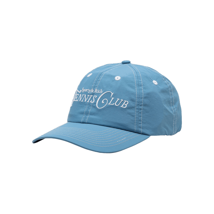 Sporty & Rich Rizzoli Tennis Nylon Hat 'Washed Hydrangea'