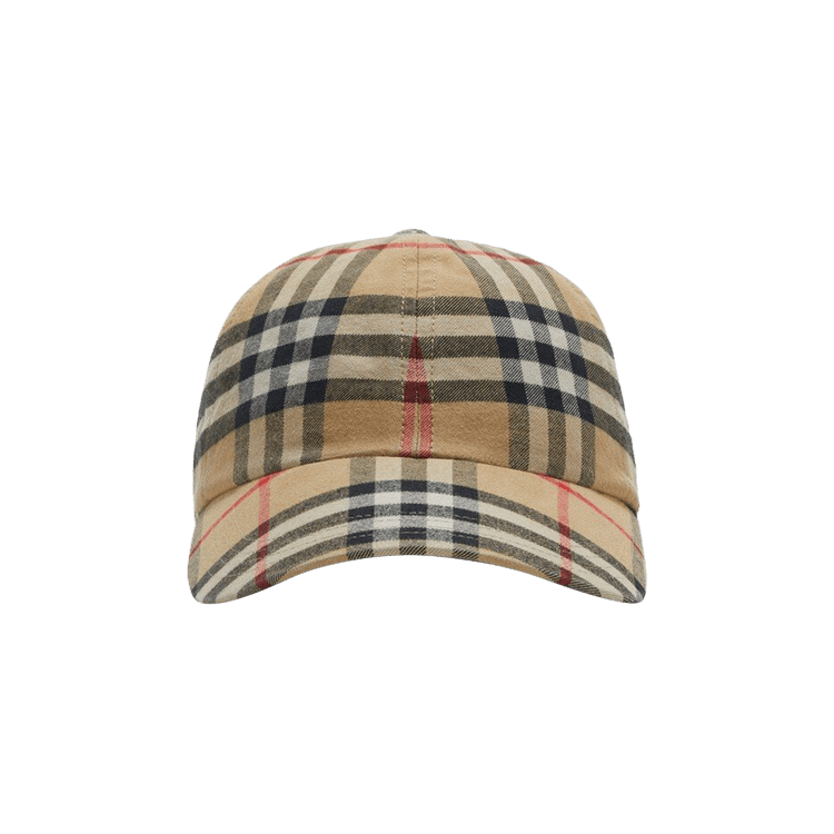 Burberry Check Baseball Cap 'Archive Beige'