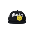 Market Smiley Gothic Trucker Hat 'Washed Black'