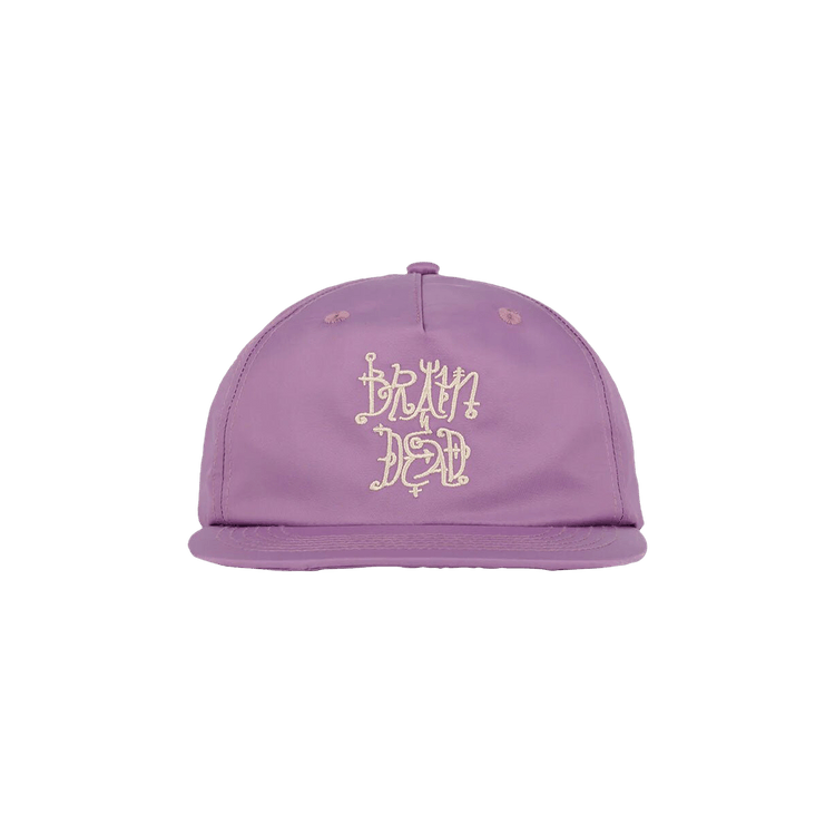 Brain Dead Scripture 5 Panel Hat 'Plum'
