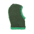 Craig Green Brushed Mohair Balaclava 'Brown/Mint'