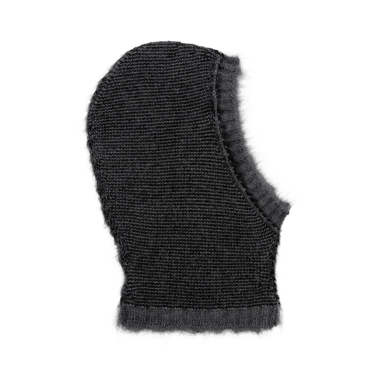 Craig Green Brushed Mohair Balaclava 'Black/Grey'