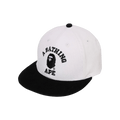 BAPE Corduroy College Snap Back Cap 'White'