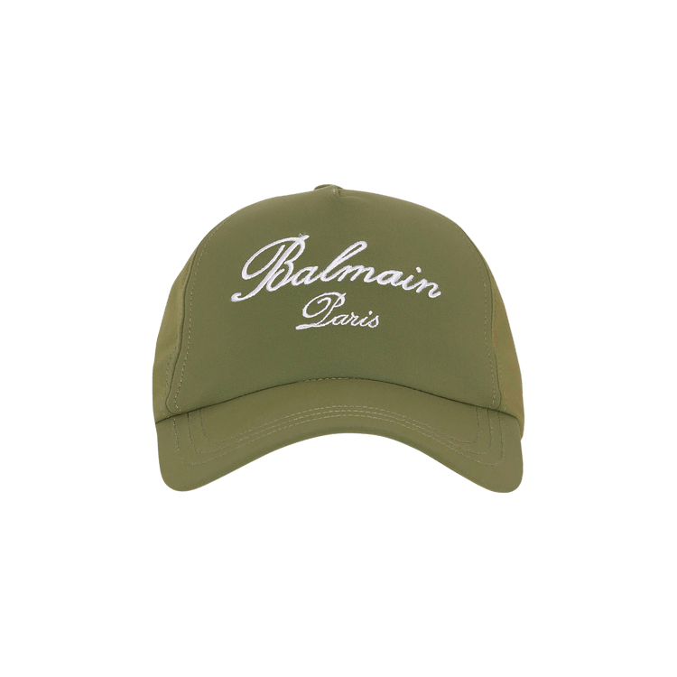 Balmain Signature Embroidered Cap 'Khaki'