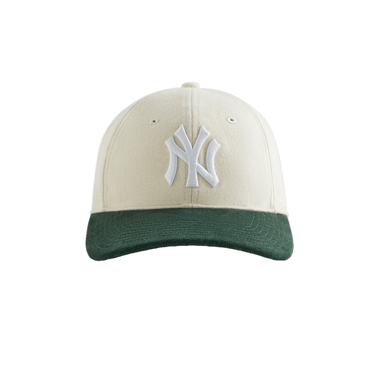 Kith & '47 For New York Yankees Unstructured Wool Fitted With Suede Brim 'Sandrift'