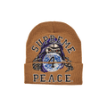 Supreme Peace Embroidered Beanie 'Tan'