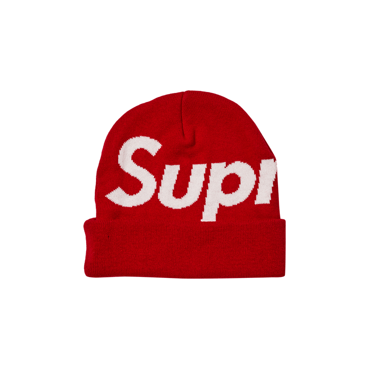 Supreme Big Logo Beanie 'Red'