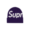 Supreme Big Logo Beanie 'Dark Purple'