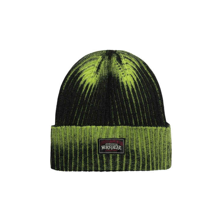 Stussy Workgear Spray Cuff Beanie 'Lime'