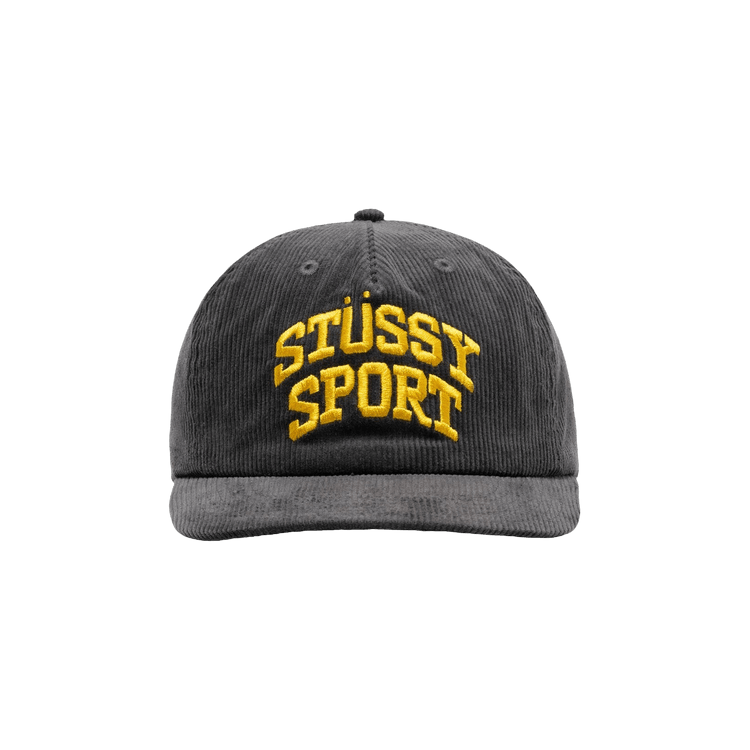 Stussy Mid-Depth Sport Arch Strapback 'Charcoal'