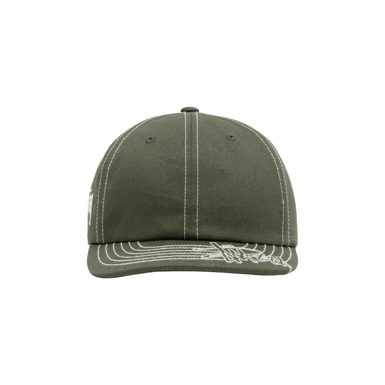 Stussy Low Pro Basic Stitch Strapback 'Olive'