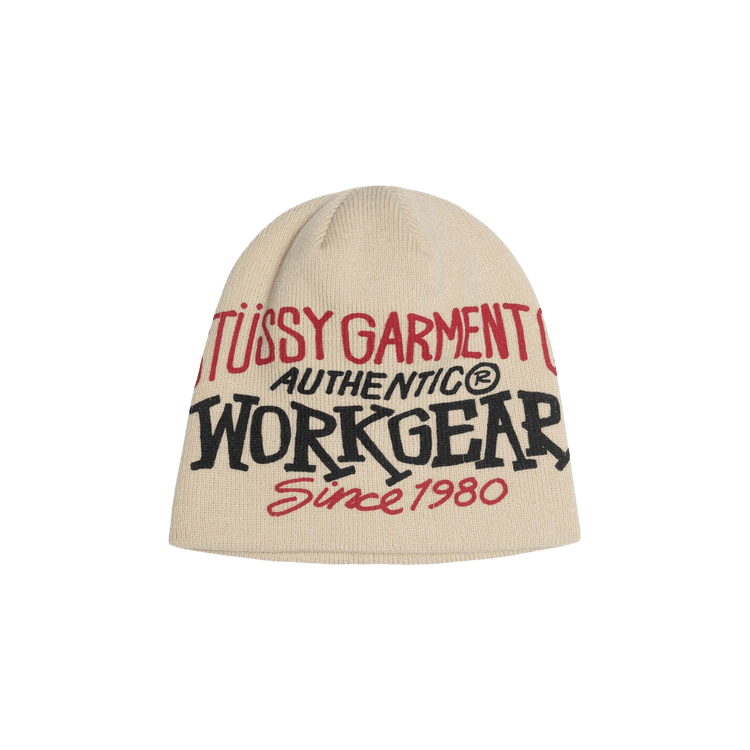 Stussy Workgear Print Skullcap 'Bone'