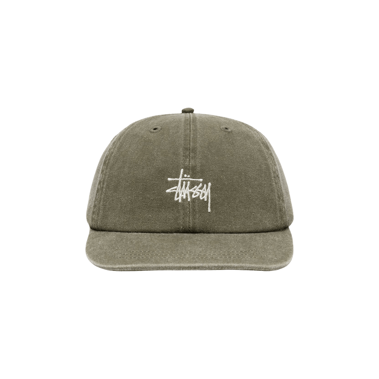 Stussy Low Pro Basic Washed Strapback 'Olive'