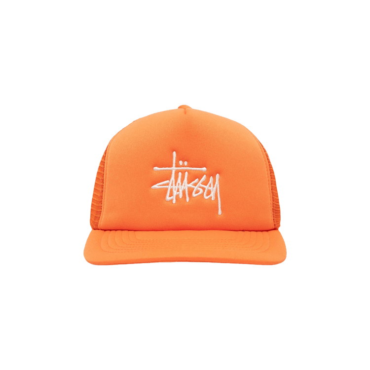 Stussy Trucker Big Basic Snapback 'Pumpkin'