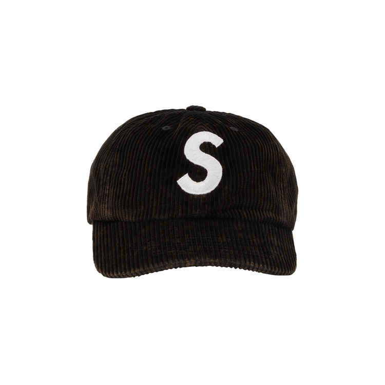 Supreme Corduroy S Logo 6-Panel 'Black'