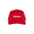 Supreme Leopard Corduroy Camp Cap 'Red'