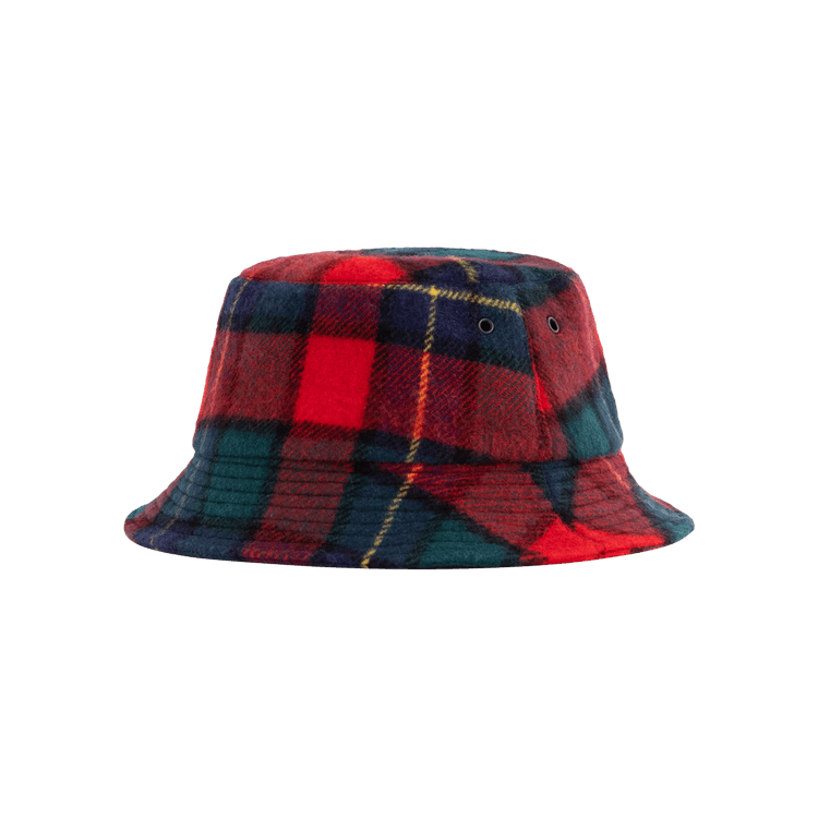 Aimé Leon Dore Wool Plaid Bucket Hat 'Red'