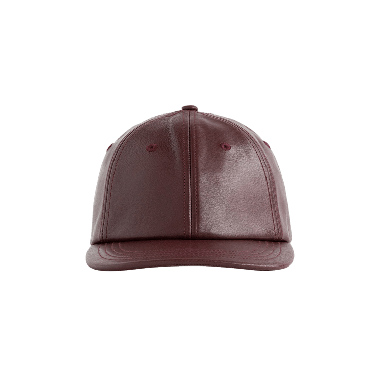 Aimé Leon Dore Leather Baseball Hat 'Oxblood'