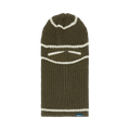 Afield Out Striped Balaclava 'Army Green'