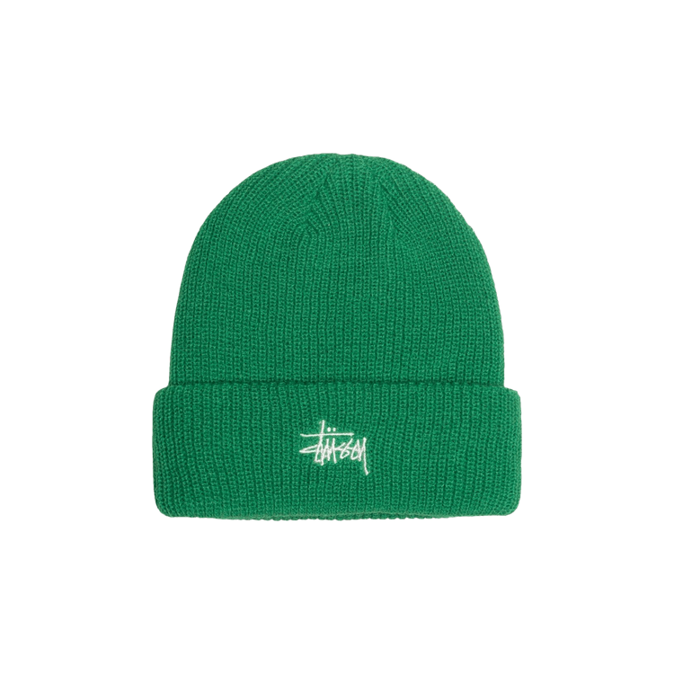 Stussy Basic Cuff Beanie 'Kelly Green'