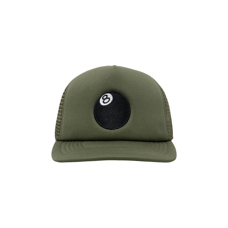 Stussy 8 Ball Trucker Cap 'Olive'