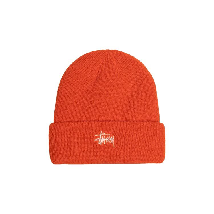 Stussy Basic Cuff Beanie 'Habanero'