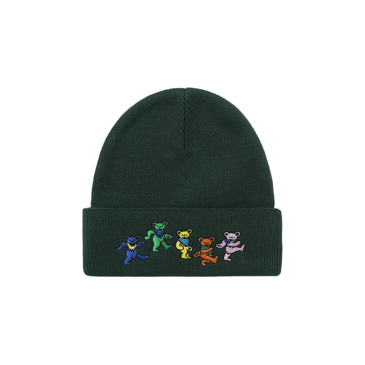 thisisneverthat x Grateful Dead Dancing Bears Beanie 'Dark Green'