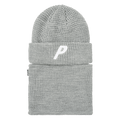Palace Zip Off Facewarmer P Beanie 'Grey Marl'