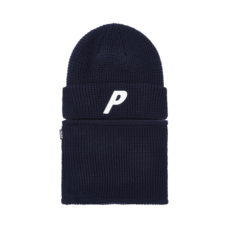 Palace Zip Off Facewarmer P Beanie 'Navy'