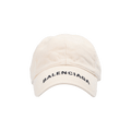 Balenciaga Logo Visor Baseball Cap 'Chalky White/Black'