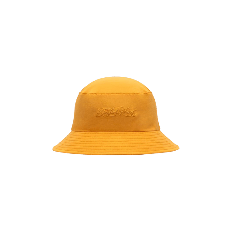Bricks & Wood Script Nylon Bucket Hat 'Gold'