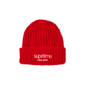 Supreme Classic Logo Chunky Ribbed Beanie 'Red'