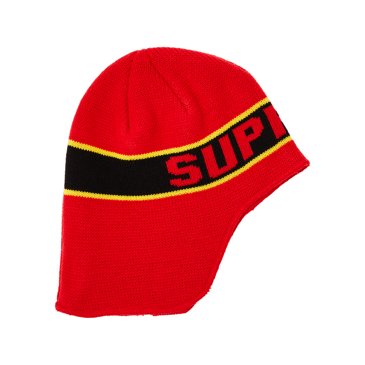 Supreme Earflap Beanie 'Red'