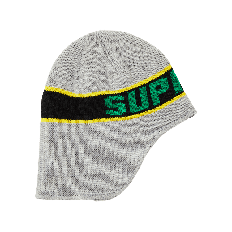 Supreme Earflap Beanie 'Heather Grey'