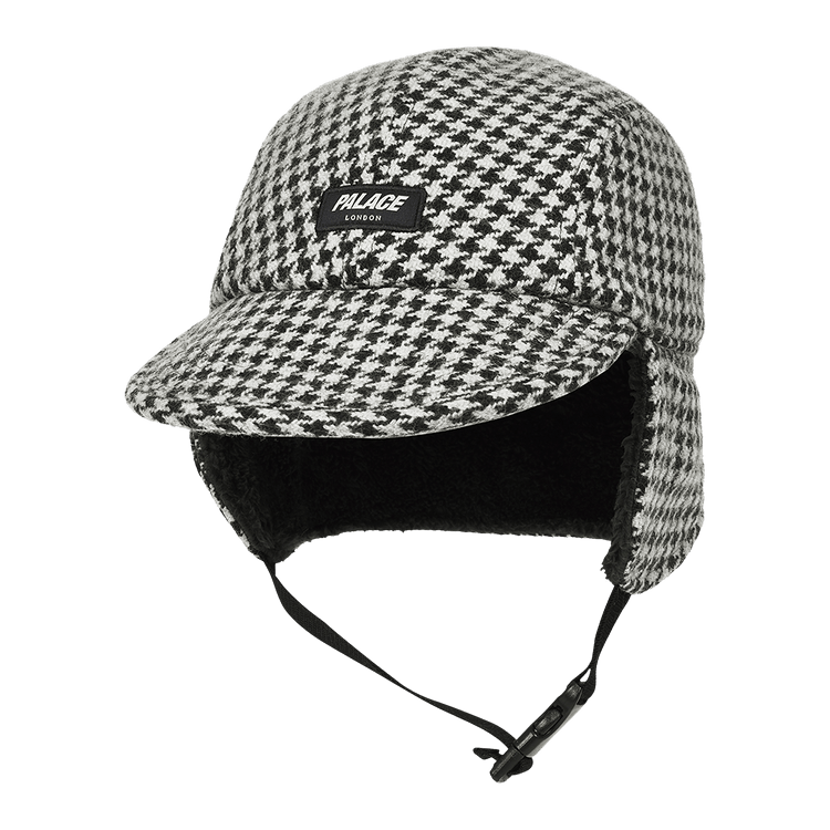 Palace Reverso Earflap 4-Panel 'Houndstooth White'