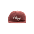 Stussy Peached Canvas Cap 'Burgundy'