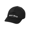 Miu Miu Drill Baseball Cap 'Black/White'