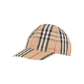 Burberry Kids Check Baseball Cap 'Archive Beige'