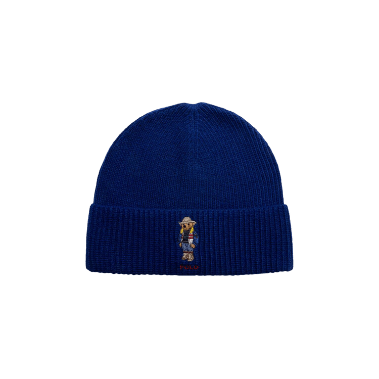 Polo Ralph Lauren Solid Holiday Bear Beanie 'Heritage Royal'